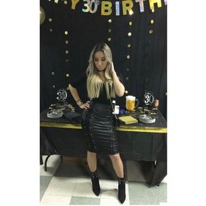 Leather skirt